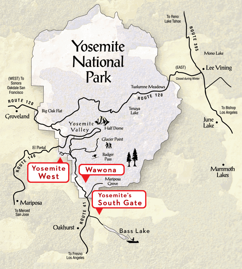 Yosemite Bike Trail Map Yosemite Bicycling