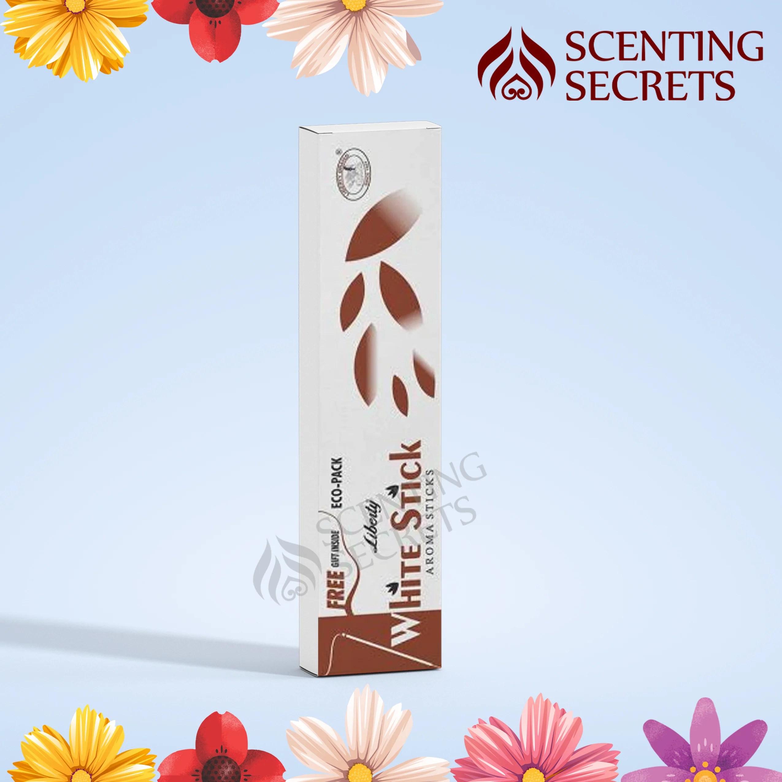 White Stick Incense Sticks by Liberty