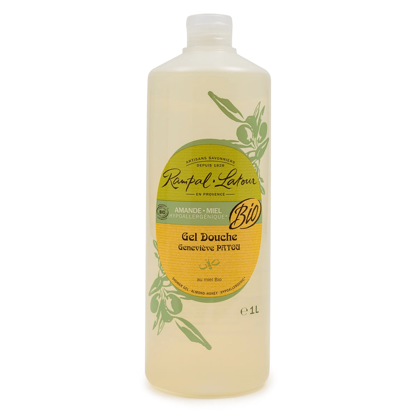 Rampal Latour Certified Organic Shower Gel AmandeMiel (Almond Honey