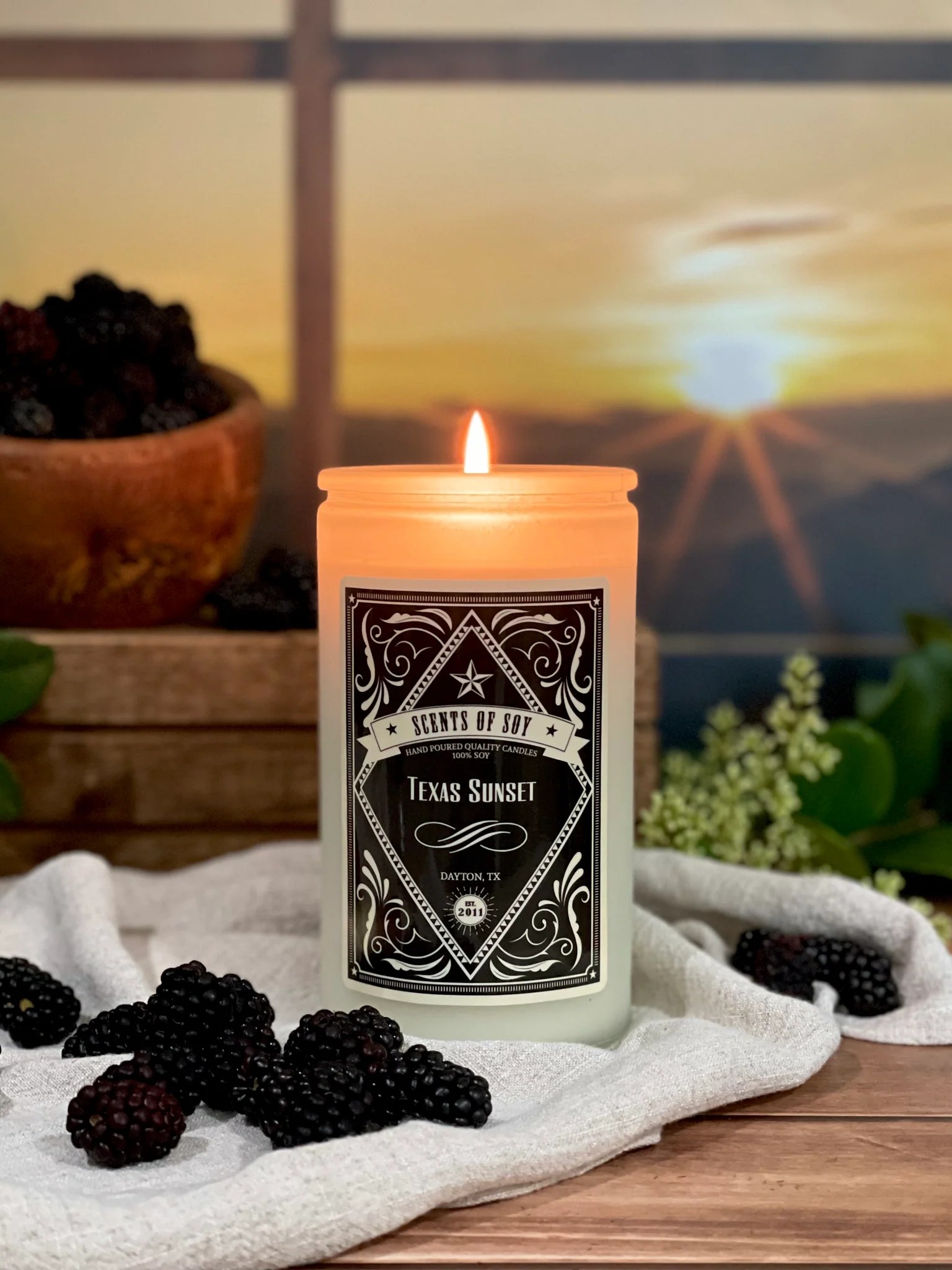 Texas Sunset Rustic Soy Candle Scents of Soy Candle Co.