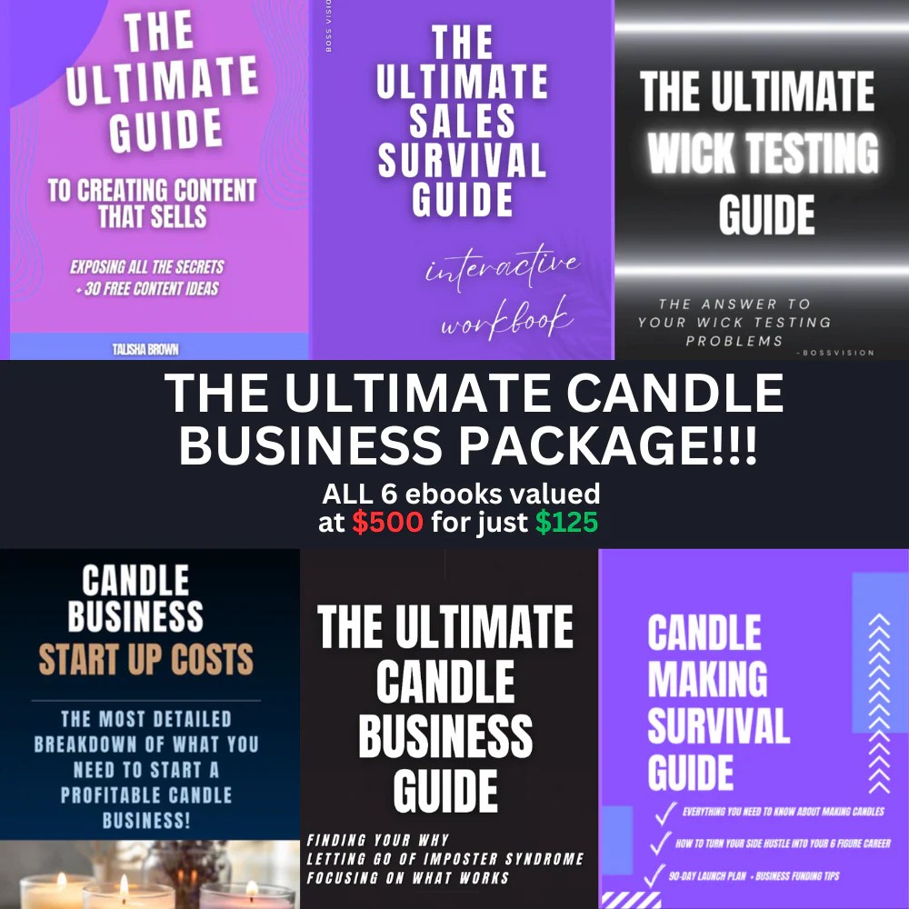 CANDLE BUSINESS SUCCESS PACKAGE Scents of Vision