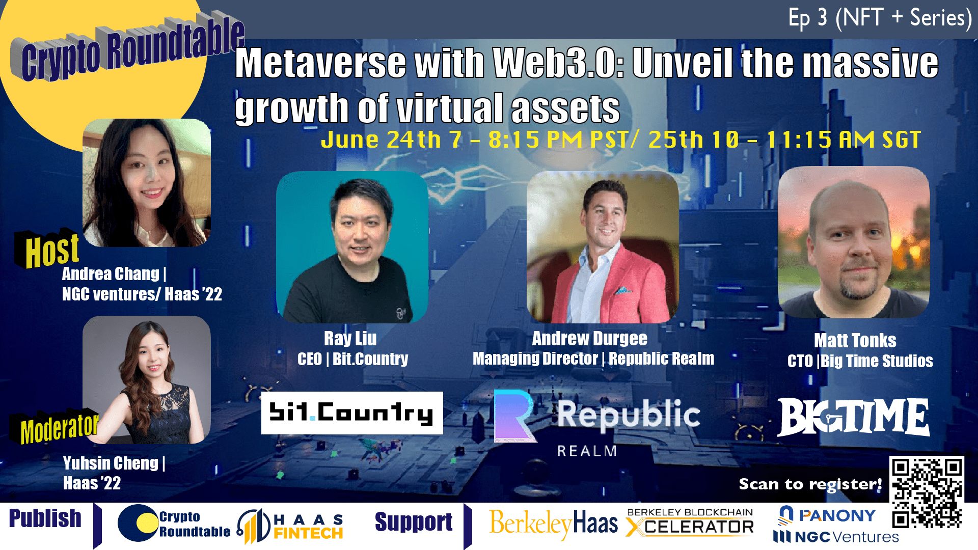 06/24 Crypto Roundtable Metaverse with Web 3.0 Unveil the massive
