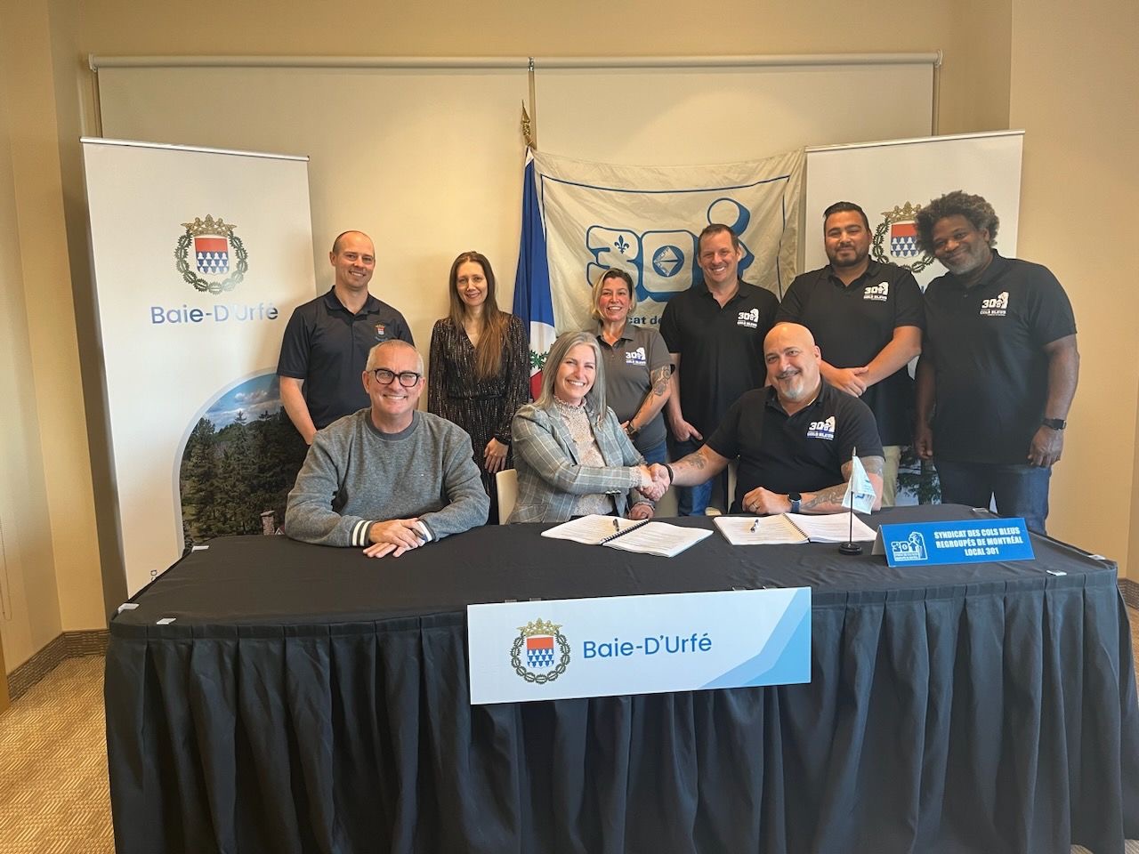 Entente pour les cols bleus de BaieD’Urfé