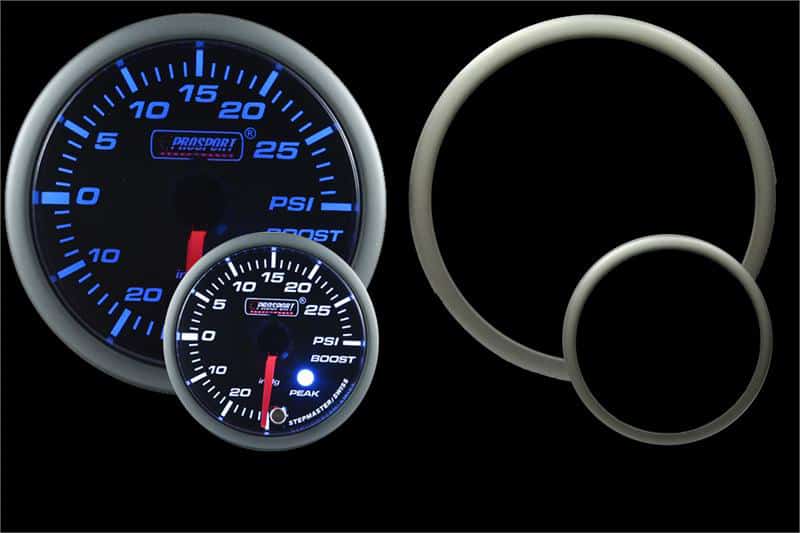 ProSport 52mm Premium Series Blue/White Boost Gauge SoCal Garage Works