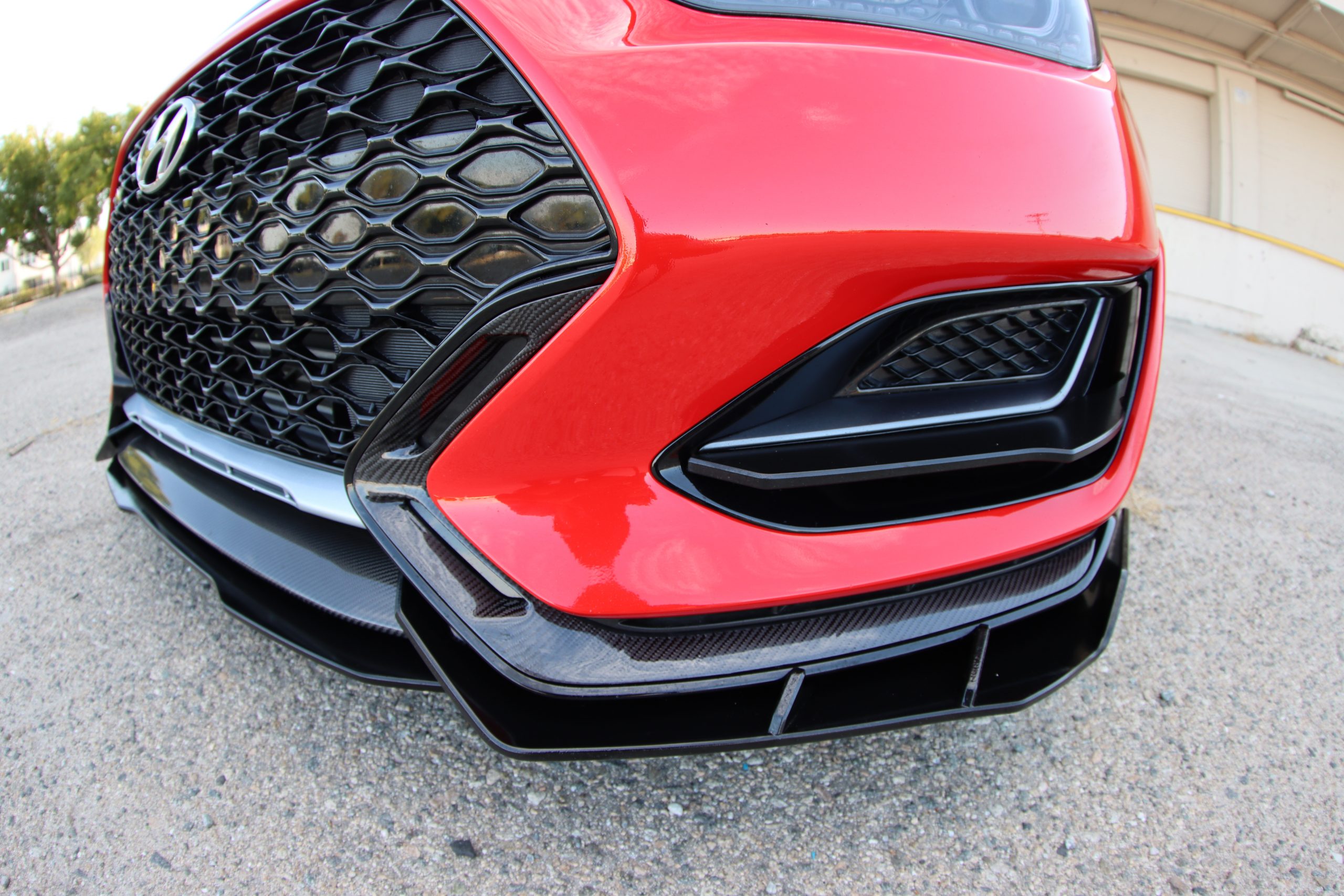 20192021 Veloster N Carbon Fiber Bumper Guard Trim Pieces SoCal