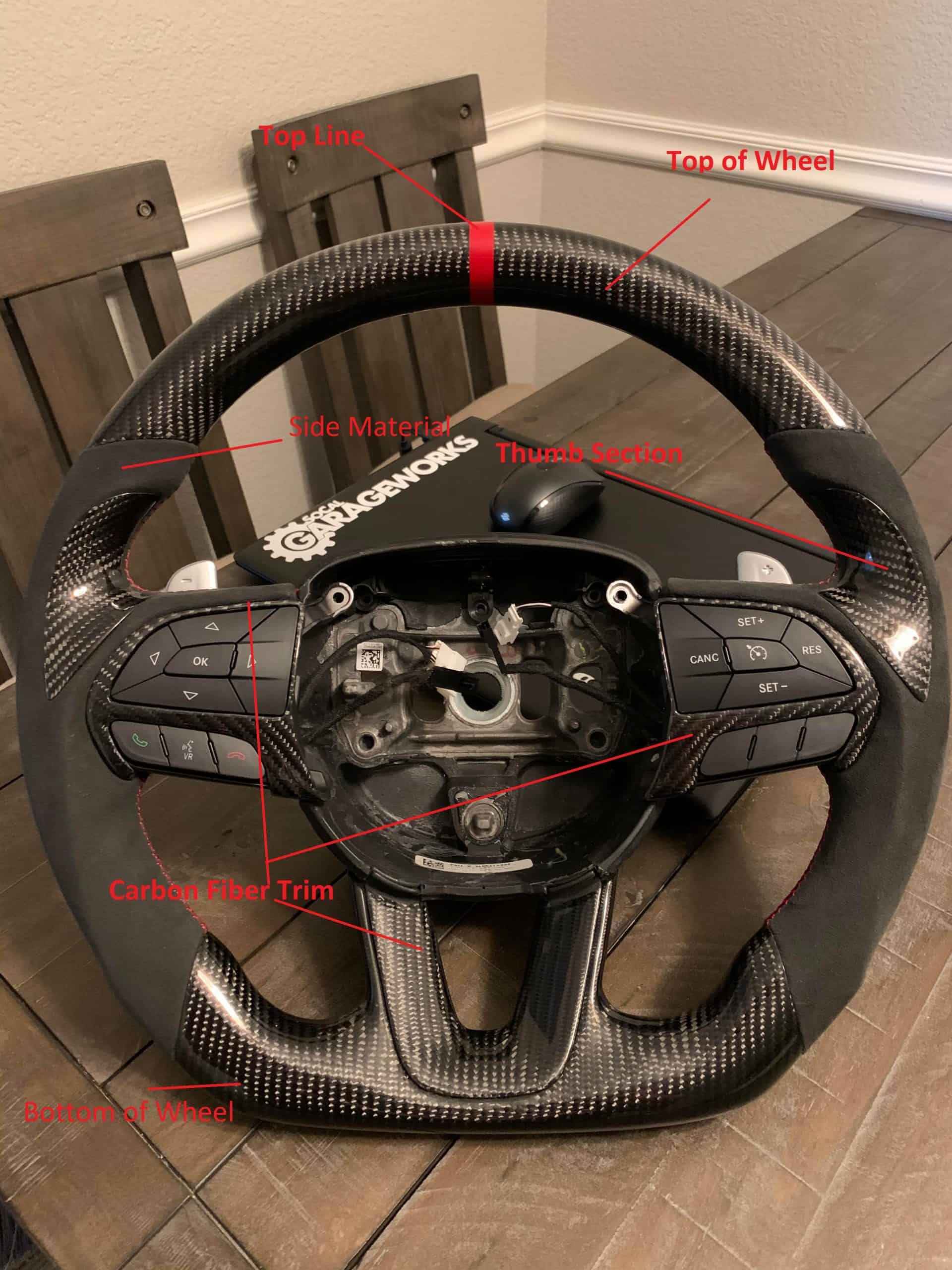 2011 2018 Chevy Cruze Carbon Fiber Custom Steering Wheel SoCal