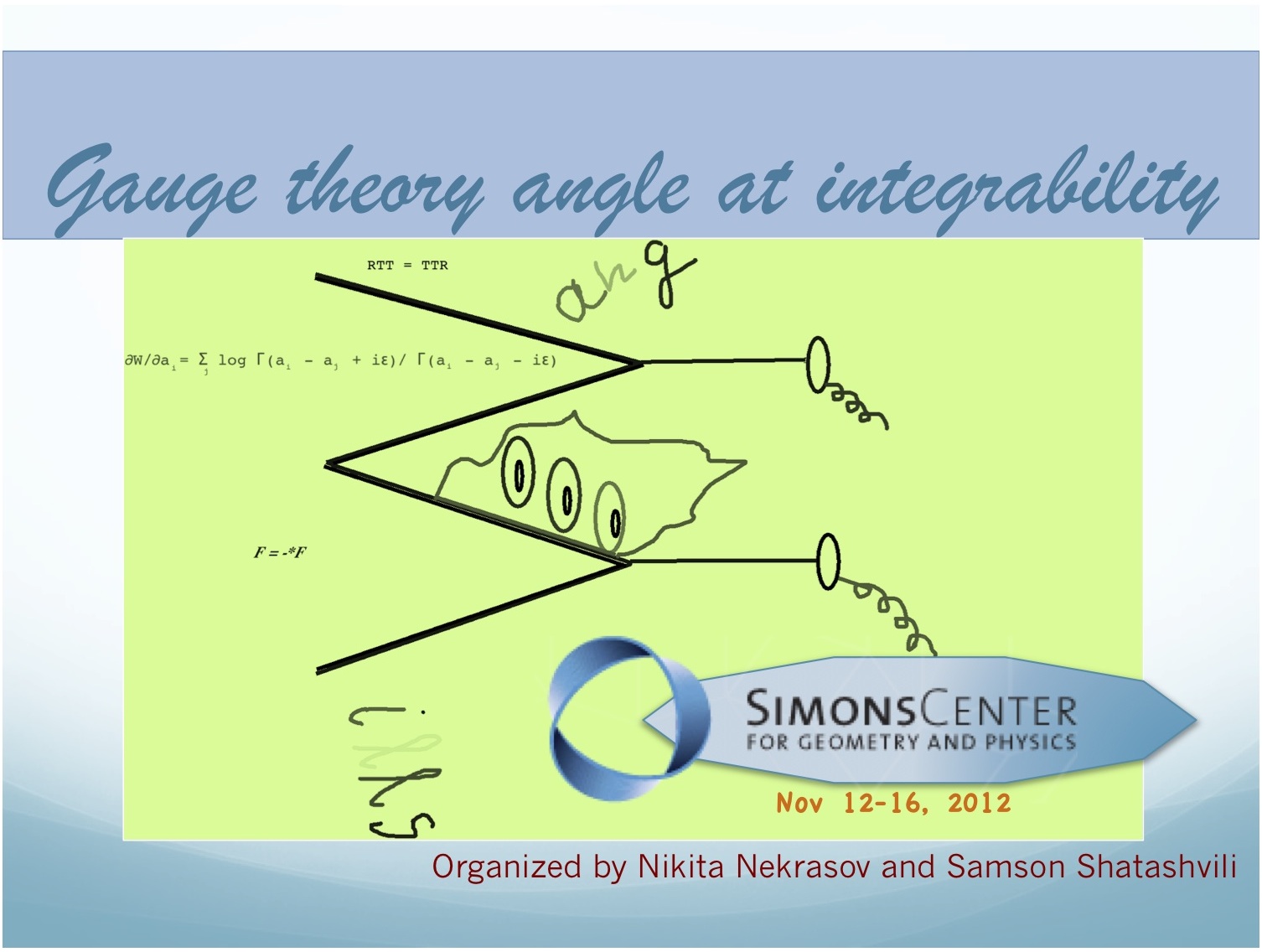 Gauge Theory Angle at Integrability November 12