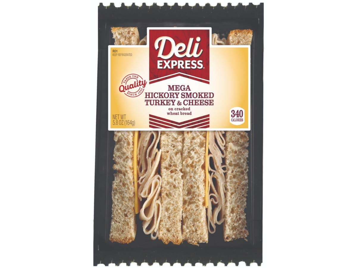 Deli Express Mega Smoked Turkey & Cheese (sandwich) Schade Distributing