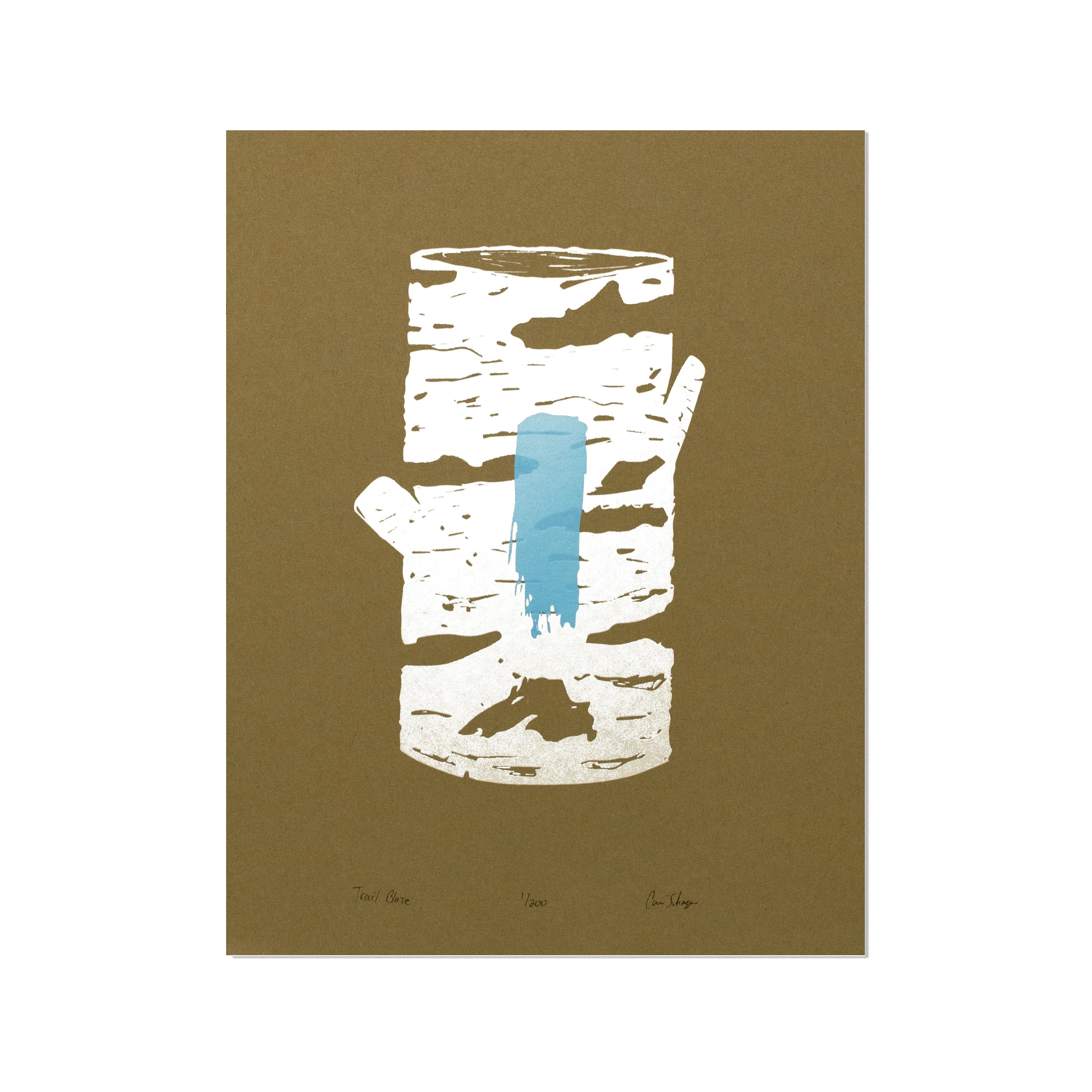 Trail Blaze Silk Screen Print 11x14 Schaefer Design