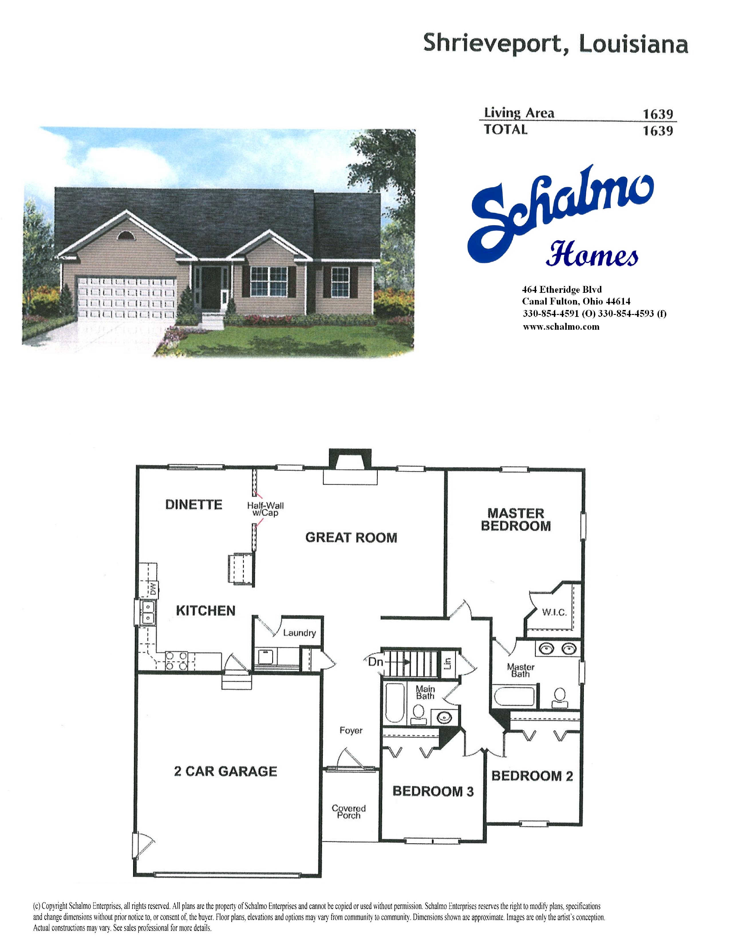 Ranch Floor Plans Schalmo Custom Home Builder