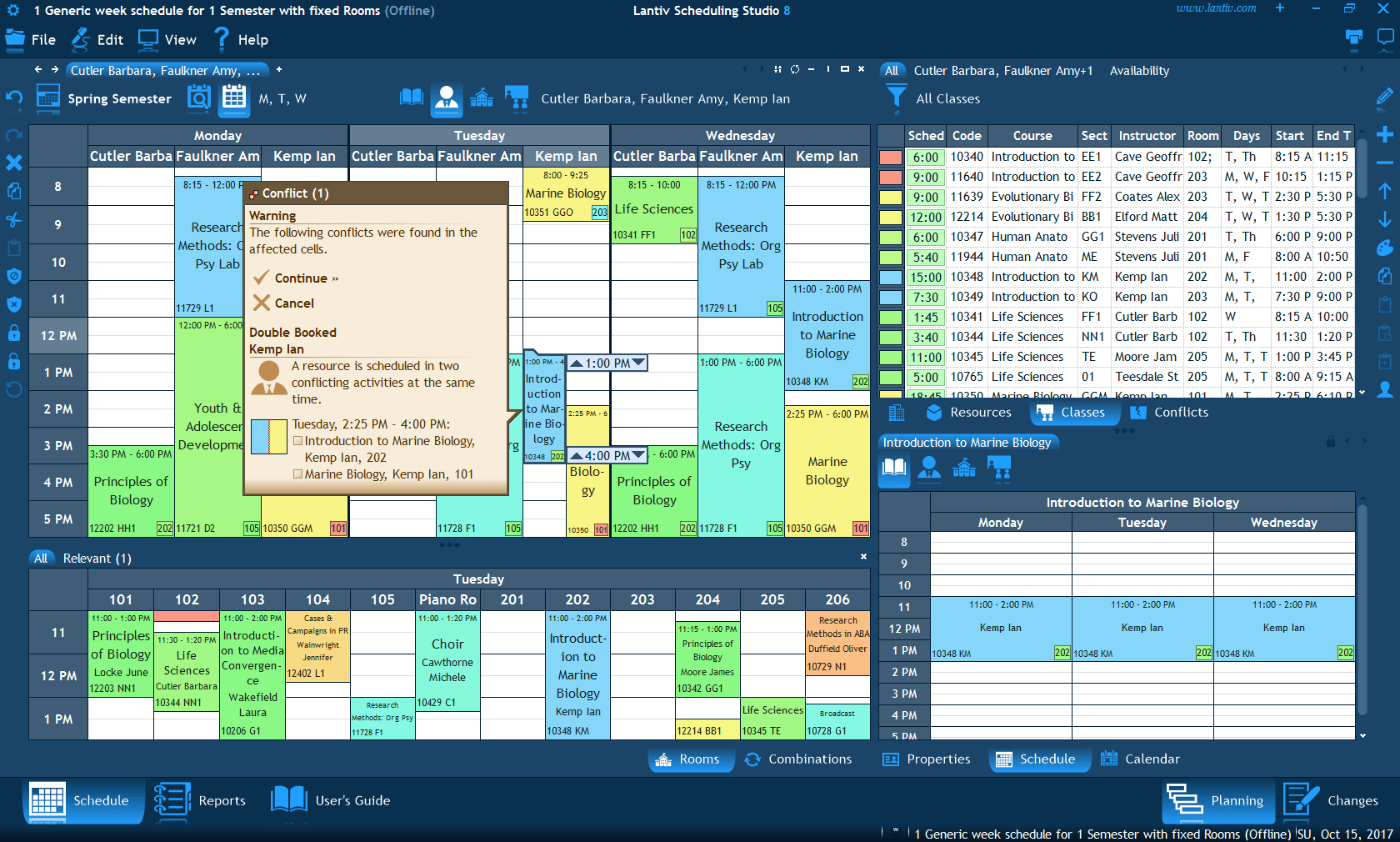 SCHEDULING STUDIO™ 8 College & University Scheduling Software.