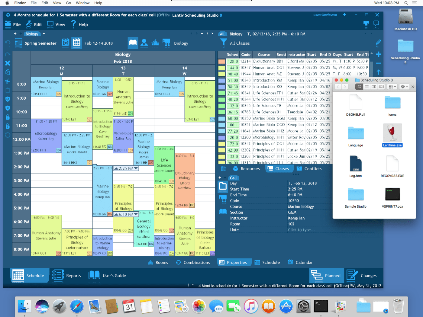 SCHEDULING STUDIO™ 8 College & University Scheduling Software.
