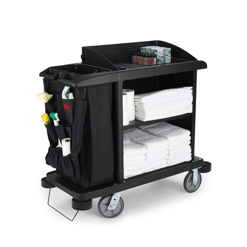 FG619000BLA Executive Traditional Compact Housekeeping Cart, BLACK Schemer Plus Co., Ltd.