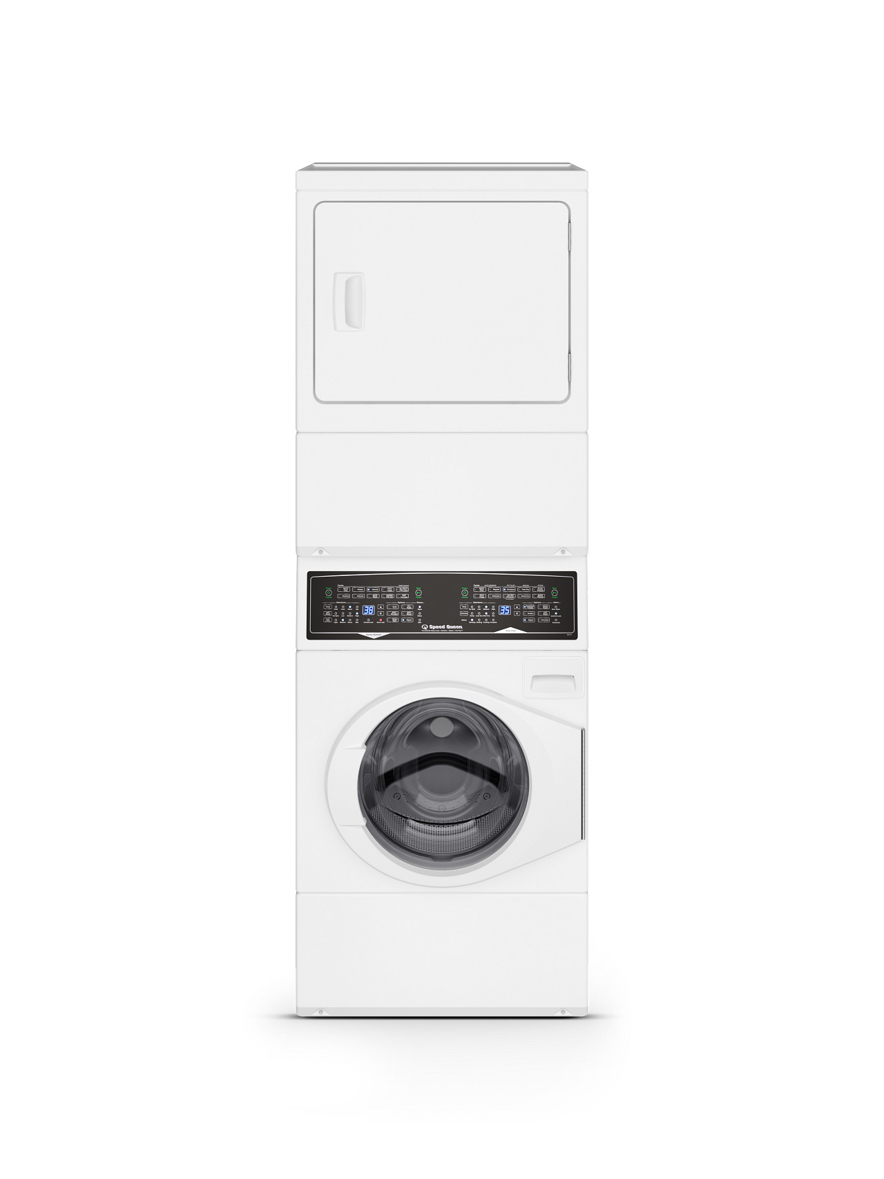 Speed Queen SF7 Stacked WasherDryer White Schenck Furniture