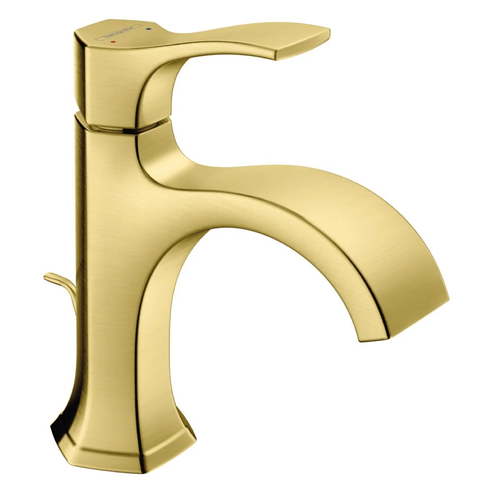 Hansgrohe Locarno Single Hole Faucet with PopUp Drain Gold Optic