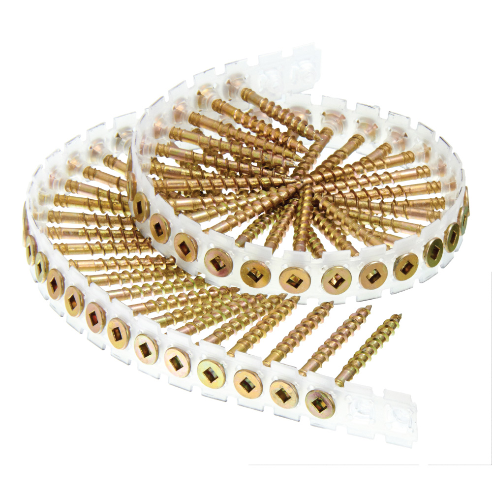 Senco 8 x 13/4" DuraSpin L Square Yellow ZincPlated Wood Screws