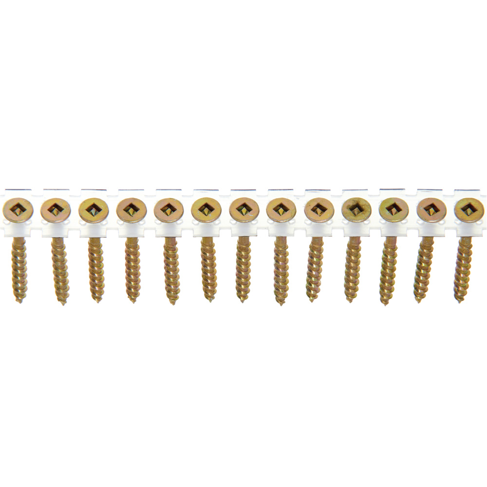 Senco 8 x 13/4" DuraSpin L Square Yellow ZincPlated Wood Screws
