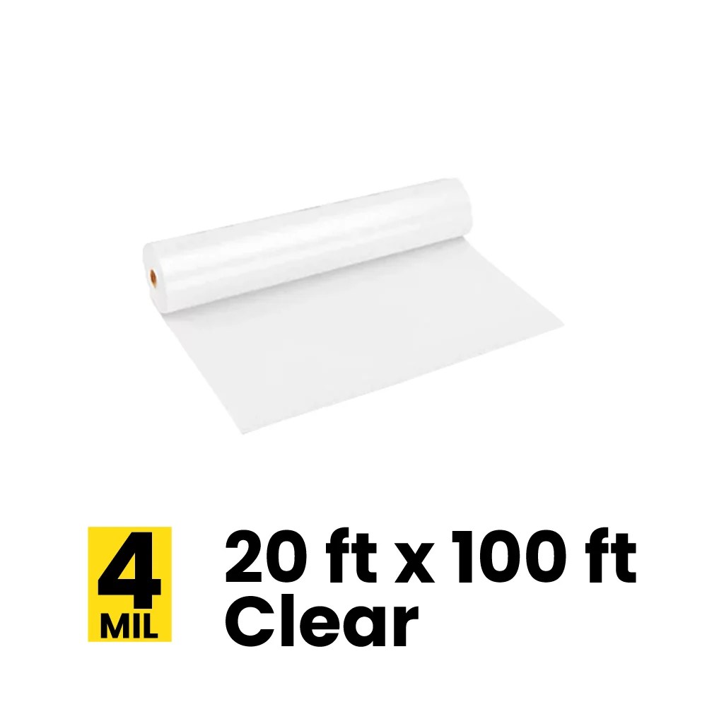 Grip Rite 20' x 100' Clear Poly Sheeting 4 Mil Schillings