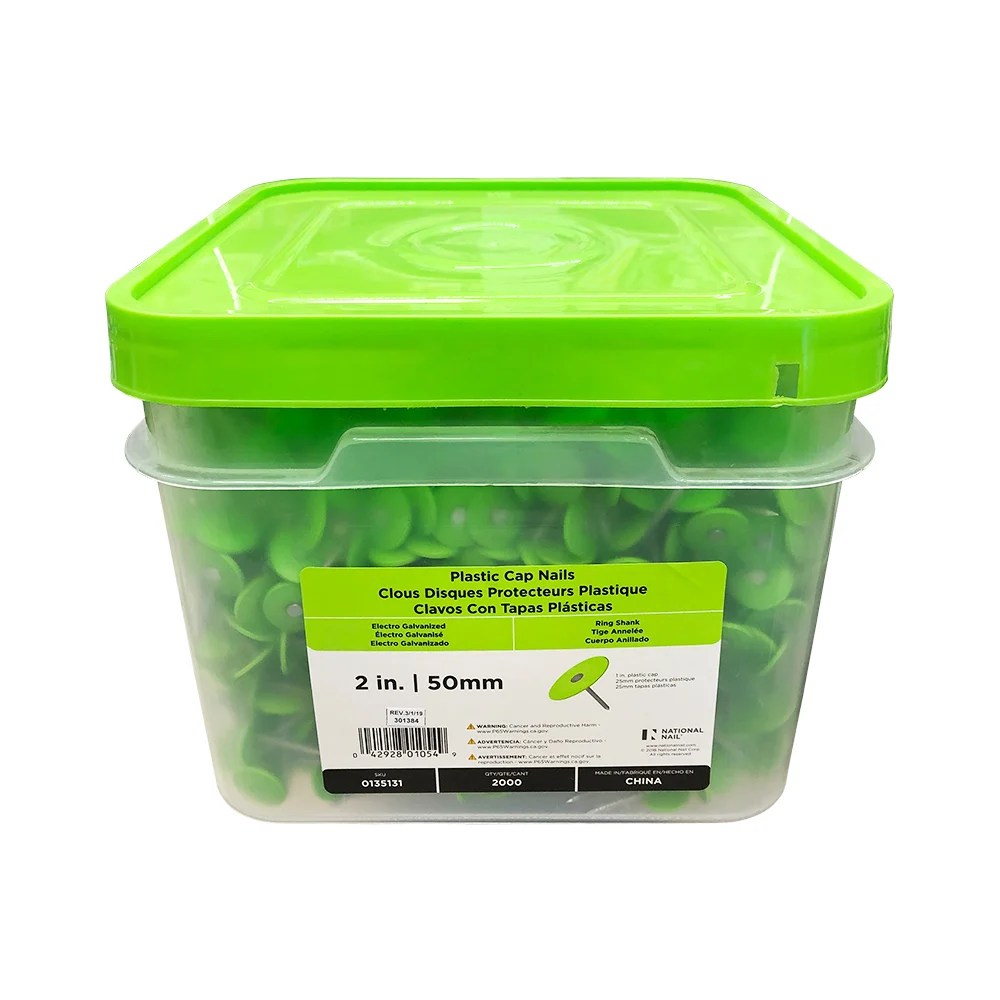 Stinger 2" Plastic Cap Nails (2000Pack) Schillings