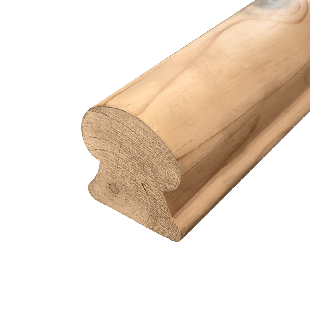 3" x 3" x 96" Standard Pressure Treated Lumber Graspable Handrail