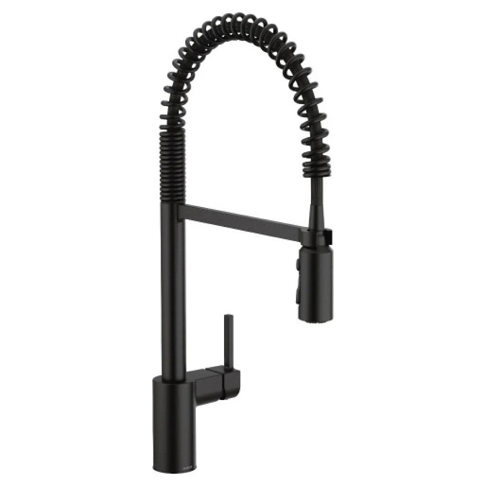 Moen Align Spring Kitchen FaucetMatte Black 5923BL Schillings