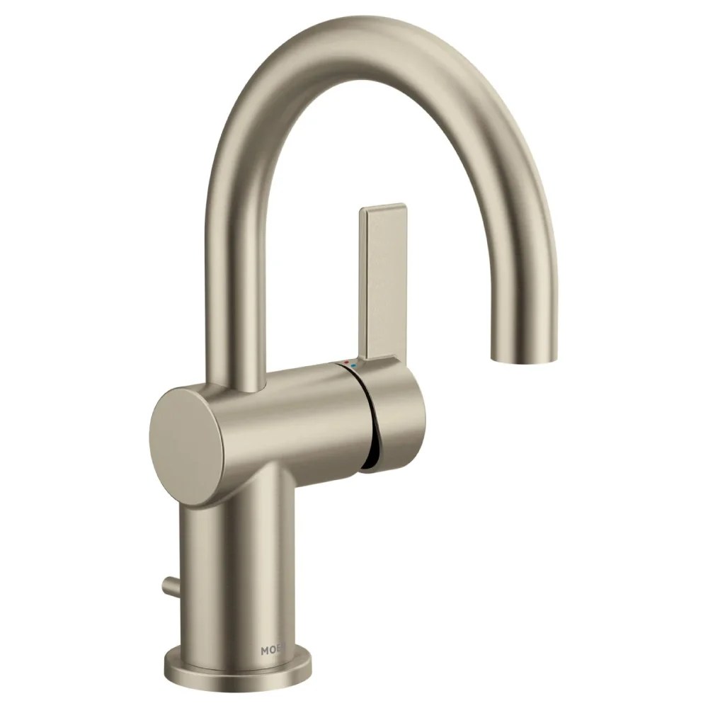 Moen Cia Single Hole Bathroom Faucet Brushed Nickel Schillings