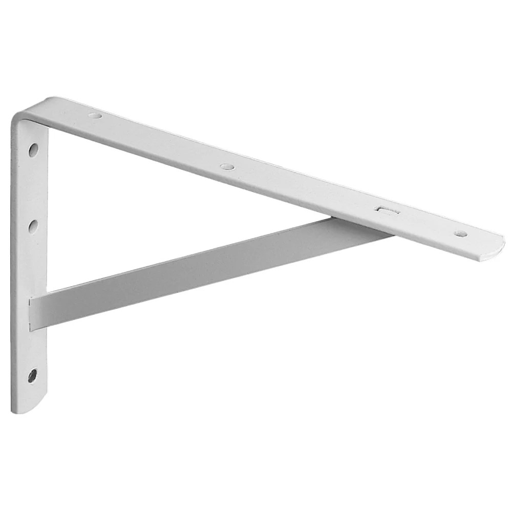 20" White Super Strength Shelf LBrackets Schillings