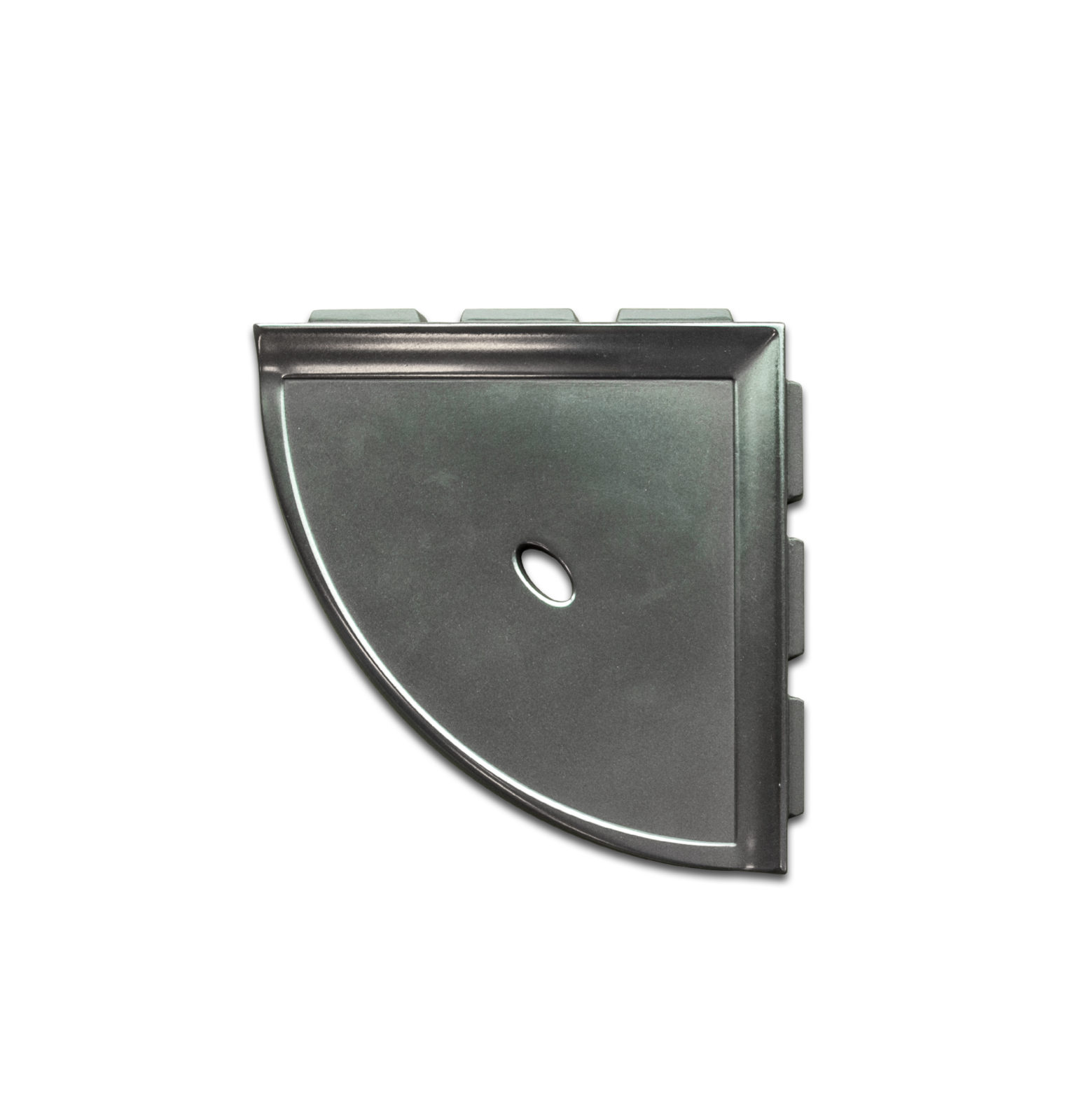 8" Shower Corner Shelf Brushed Nickel Schillings