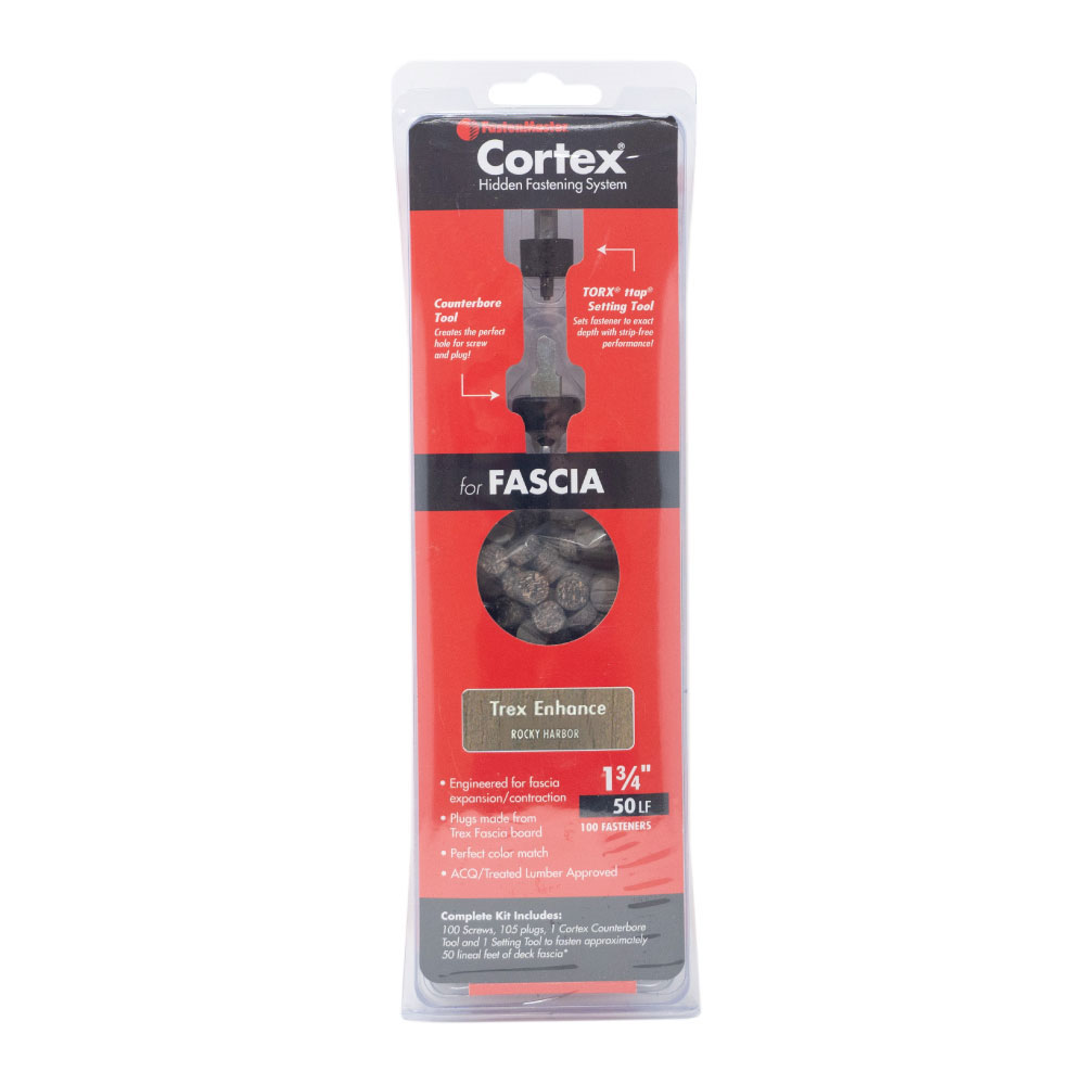 13/4" Fastenmaster Cortex Plug Hidden Fasteners Rocky Harbor Fascia