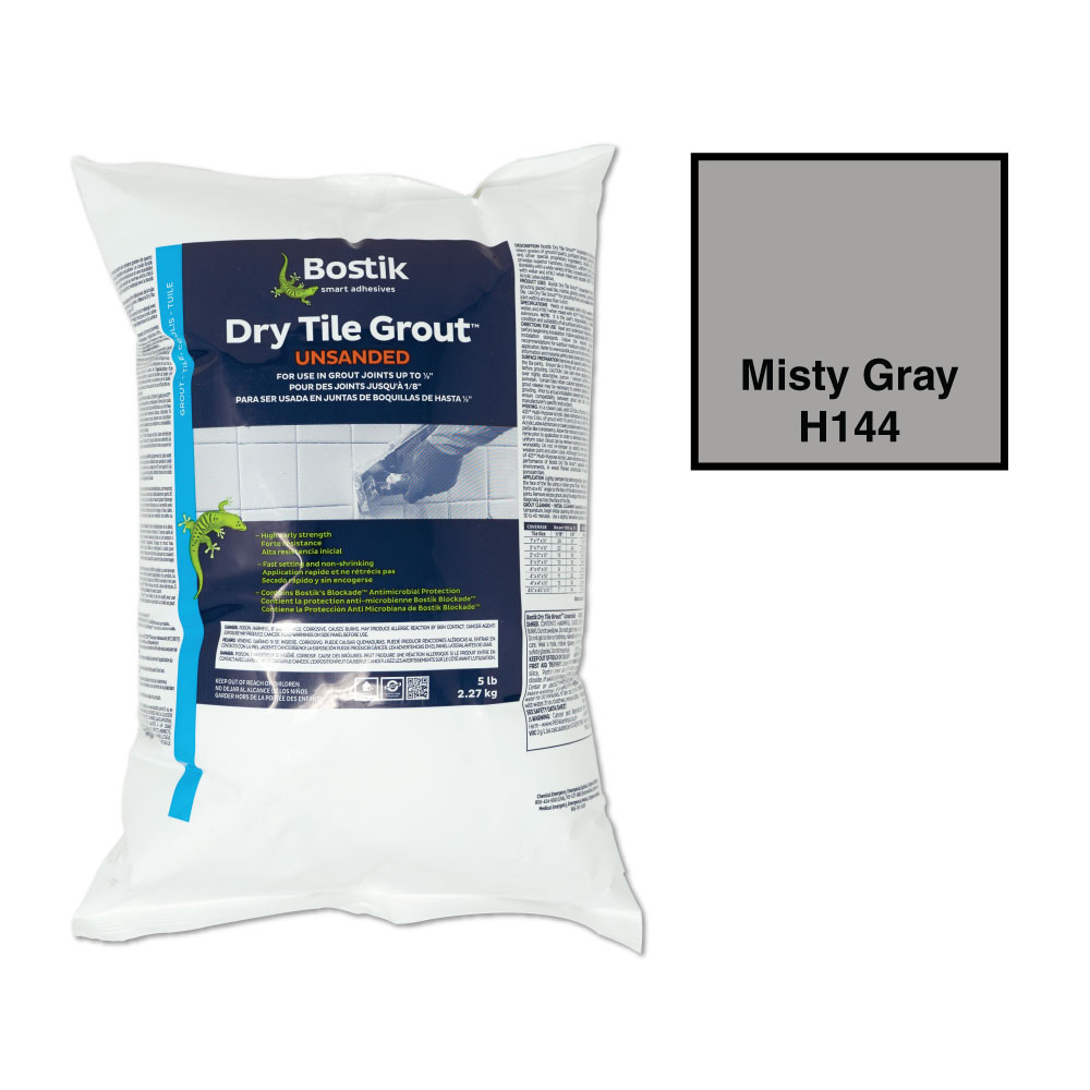 Bostik Dry Unsanded Grout 5 lbs Misty Gray H144 Schillings