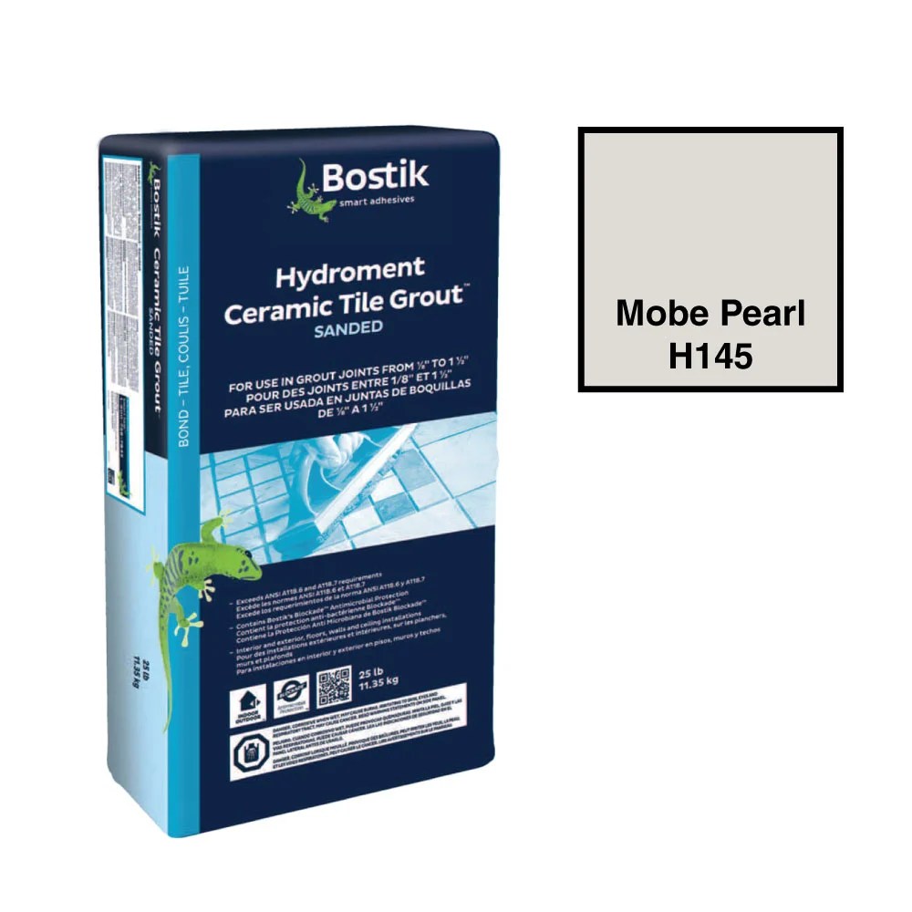 Bostik Dry Sanded Grout Mobe Pearl 25 Lbs Schillings