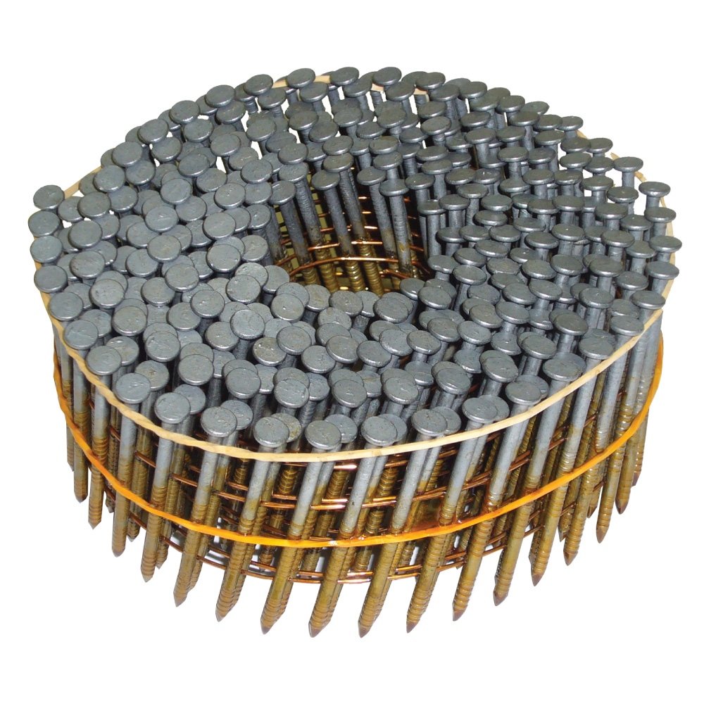 Metabo 21/4" x .092" Ring Shank 15 Degree Wire Coil Exterior Framing Nails (3,600Pack