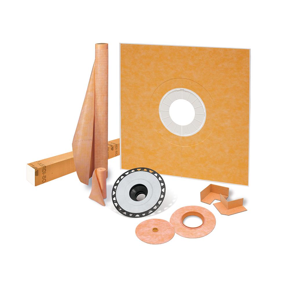 KerdiShowerKit 48" x 48" Shower Kit with ABS Flange Schillings