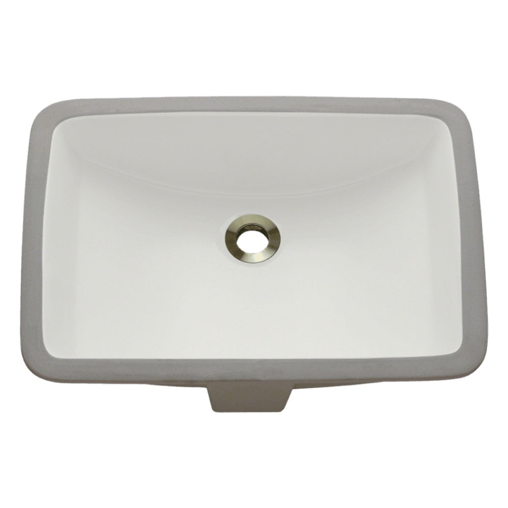 Revere NVC1814BC Rectangle Lavatory Undermount Sink Biscuit Schillings