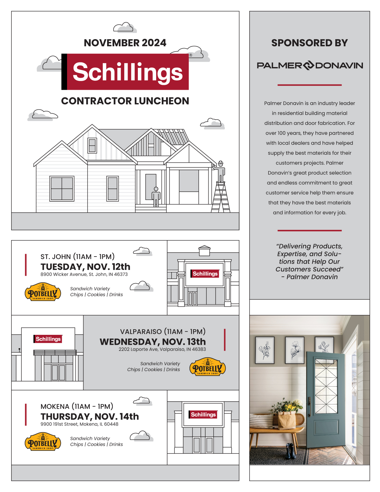 Palmer Donavin Contractor Event (Nov. 12th14th) Schillings