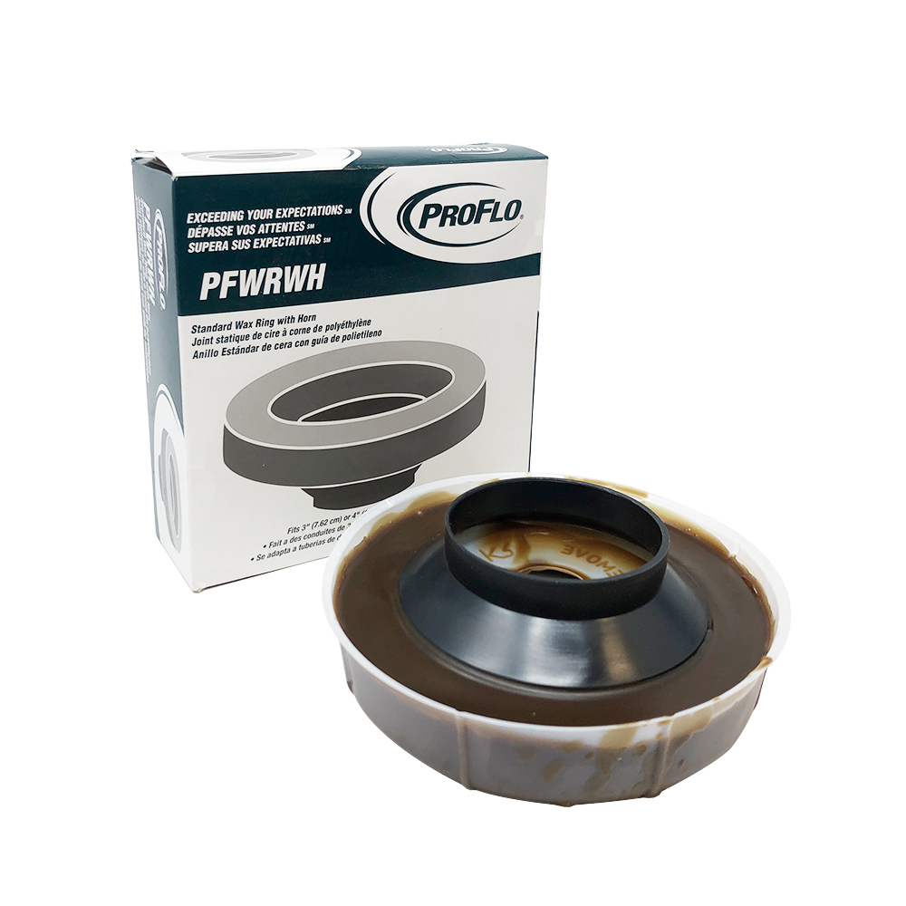 ProFlo Heavy Duty Wax Ring with Horn for 3" or 4" Waste Lines Schillings