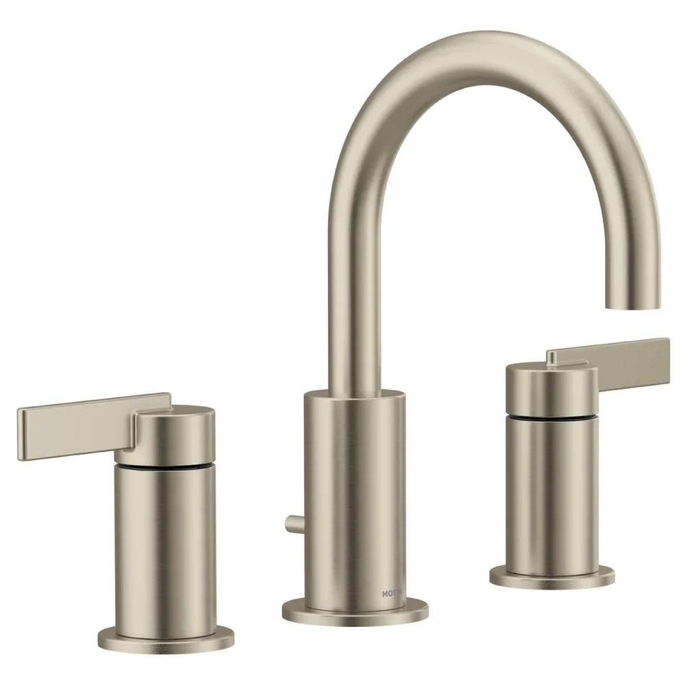 Moen Cia Widespread Bathroom Faucet Brushed Nickel Schillings