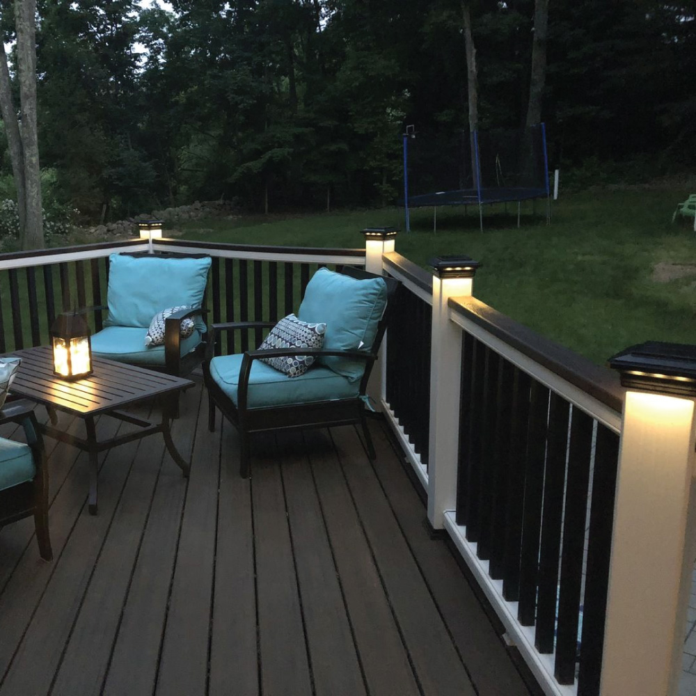 Trex Deck Post Cap Solar Lights