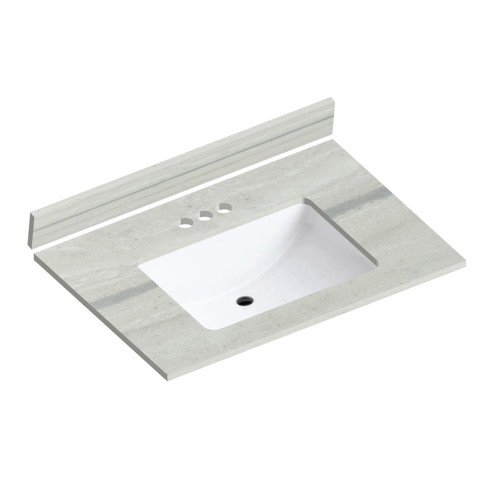 Storm Cloud Cultured Marble Vanity Top 31" x 22" Schillings