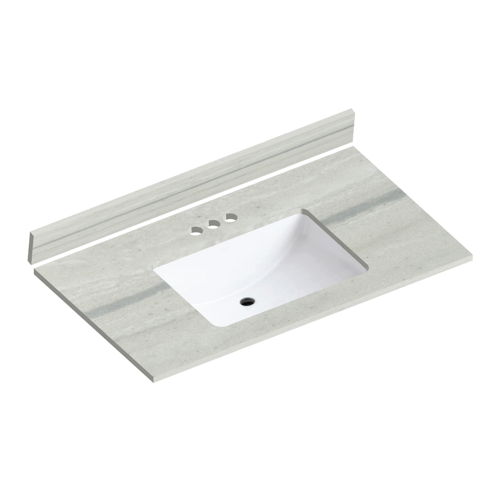 Storm Cloud Cultured Marble Vanity Top 37" x 22" Schillings