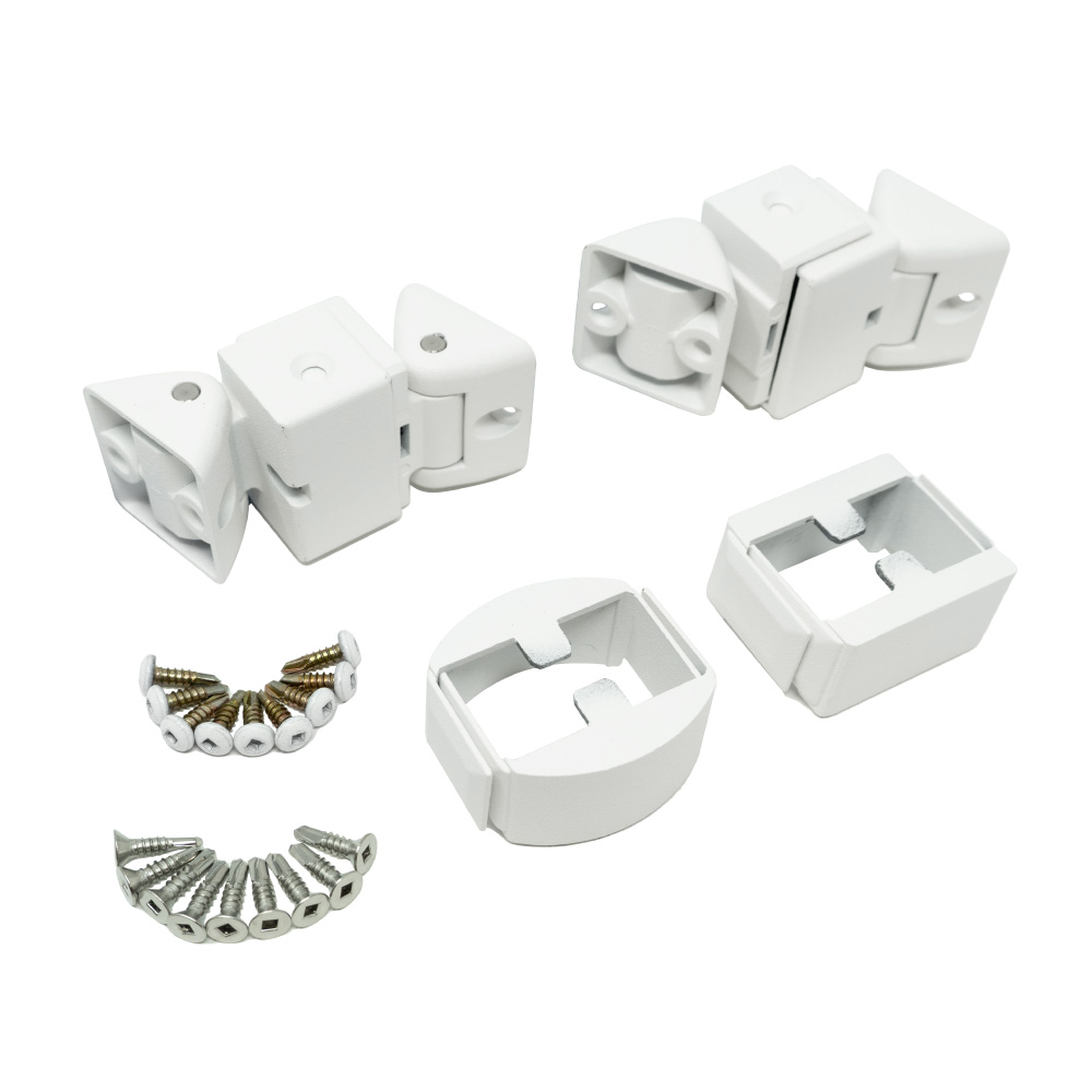 Westbury Swivel Stair Rail Bracket White (4 Pack) Schillings