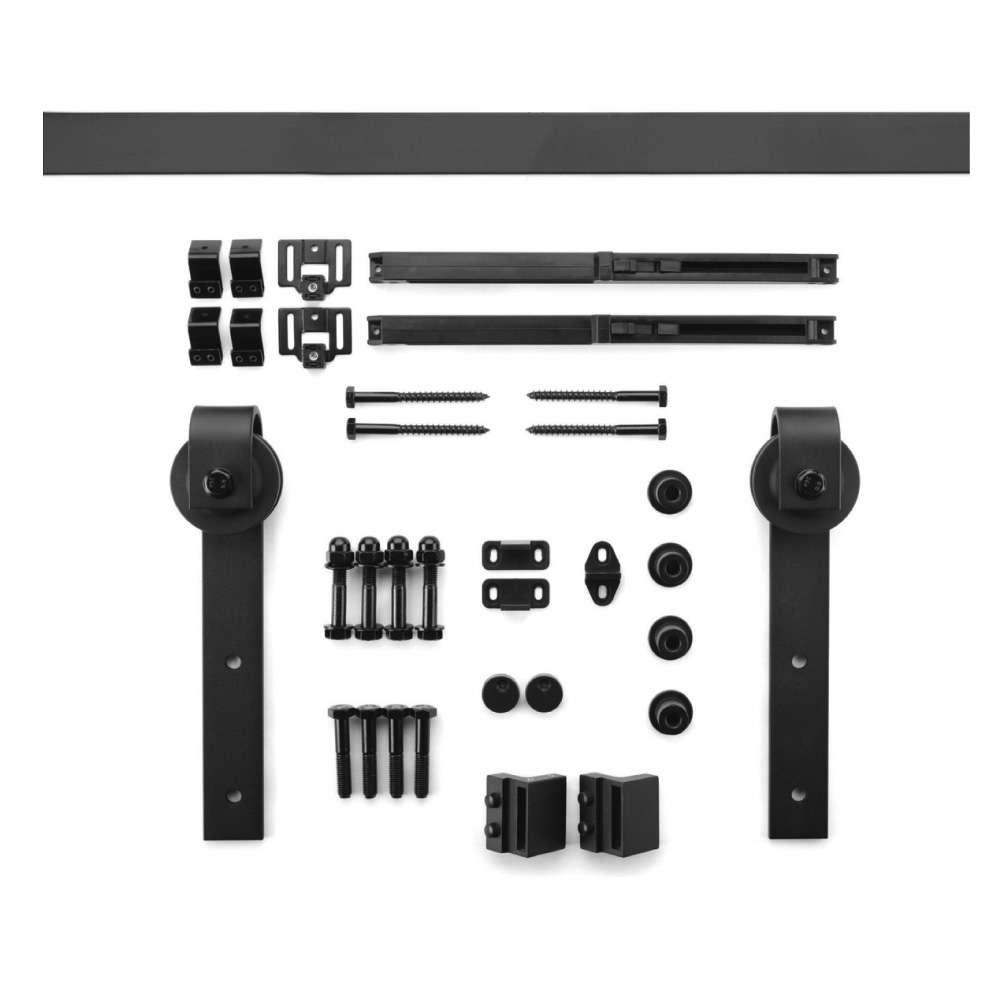 Yale 96" Barn Door Track System Black