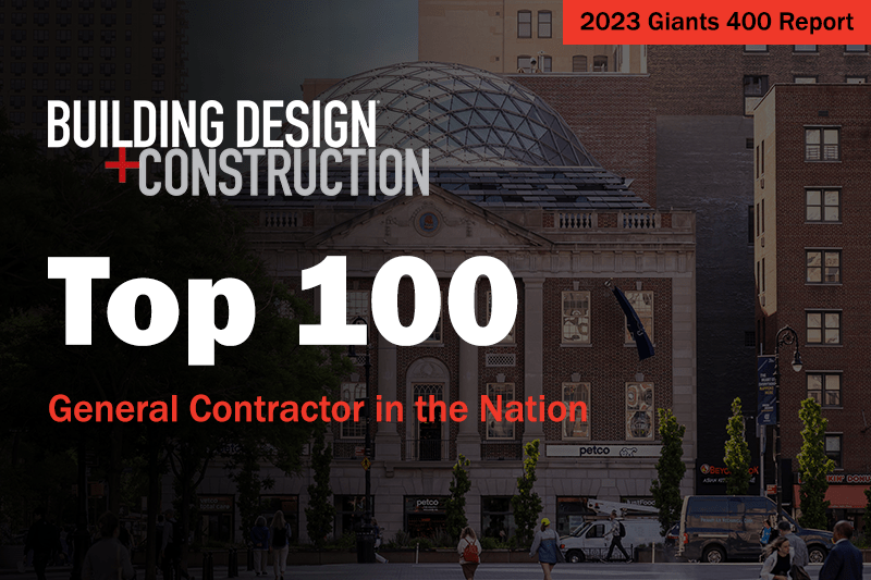 Schimenti Ranked Top 100 General Contractor by Building Design