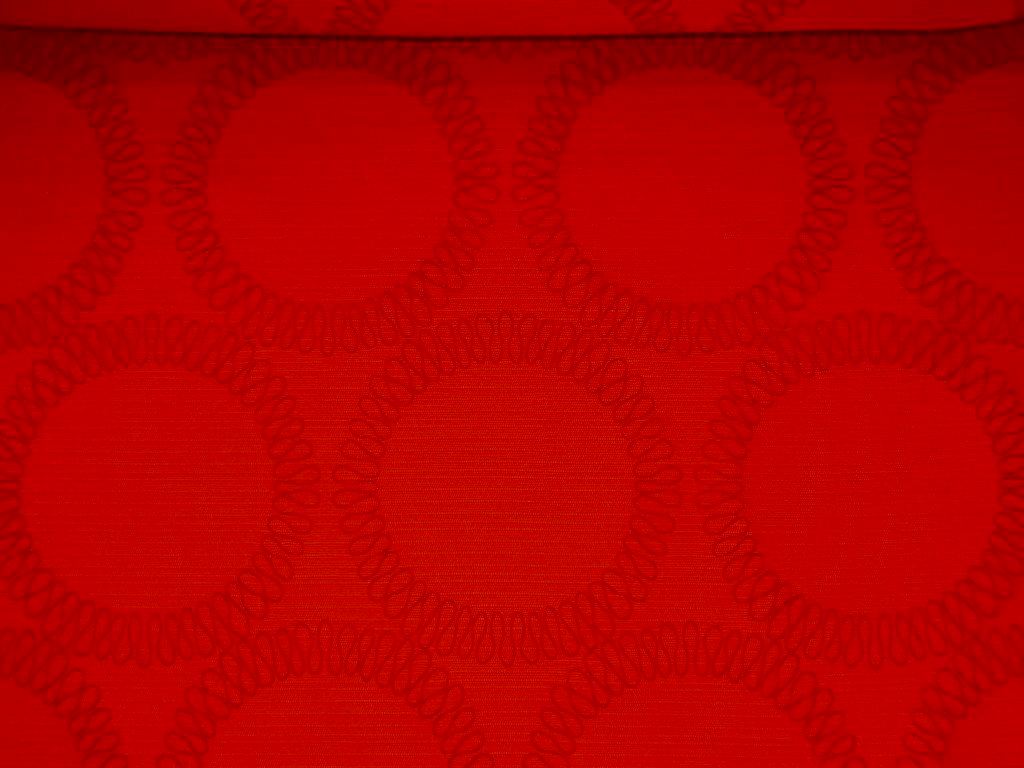 Pattern James color Cinnamon circular geometric Upholstery fabric