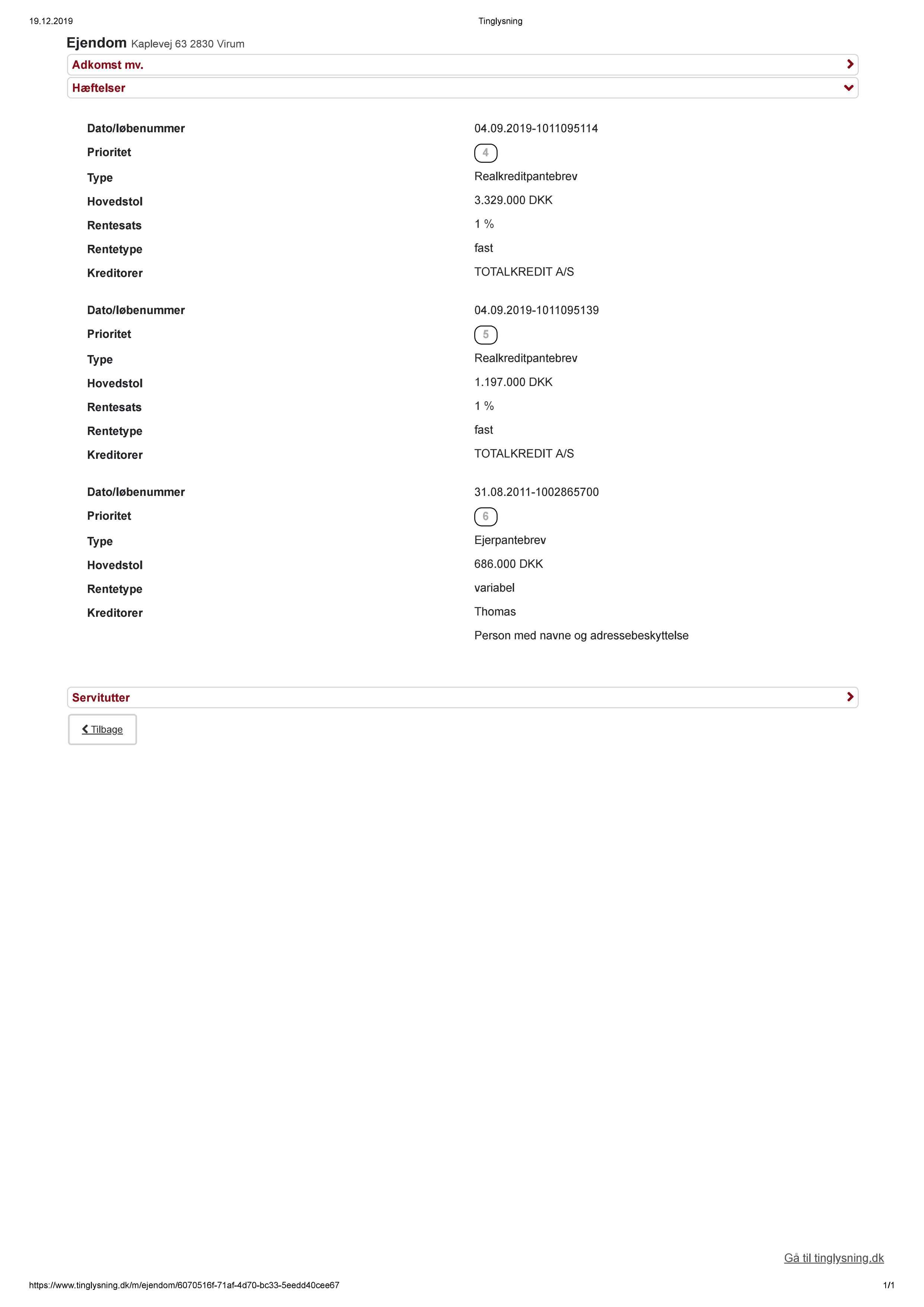 Land register extracts from Denmark Schmidt & Schmidt