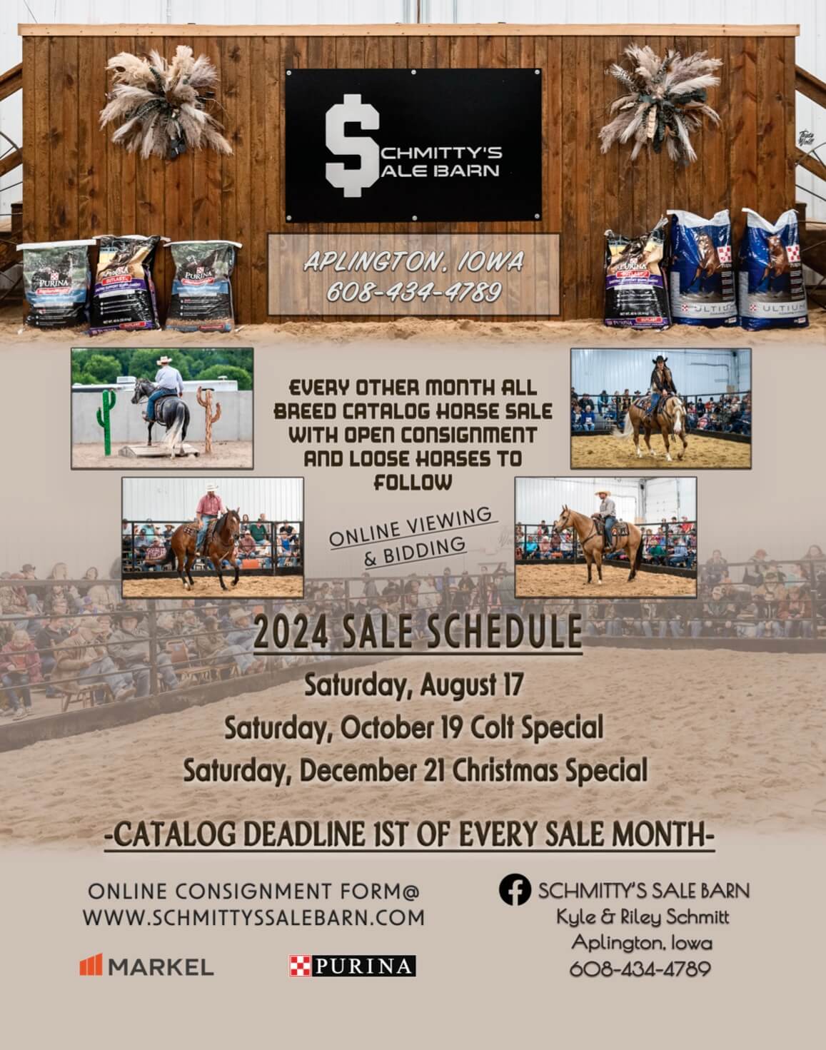 Home Schmitty’s Sale Barn Aplington, Iowa