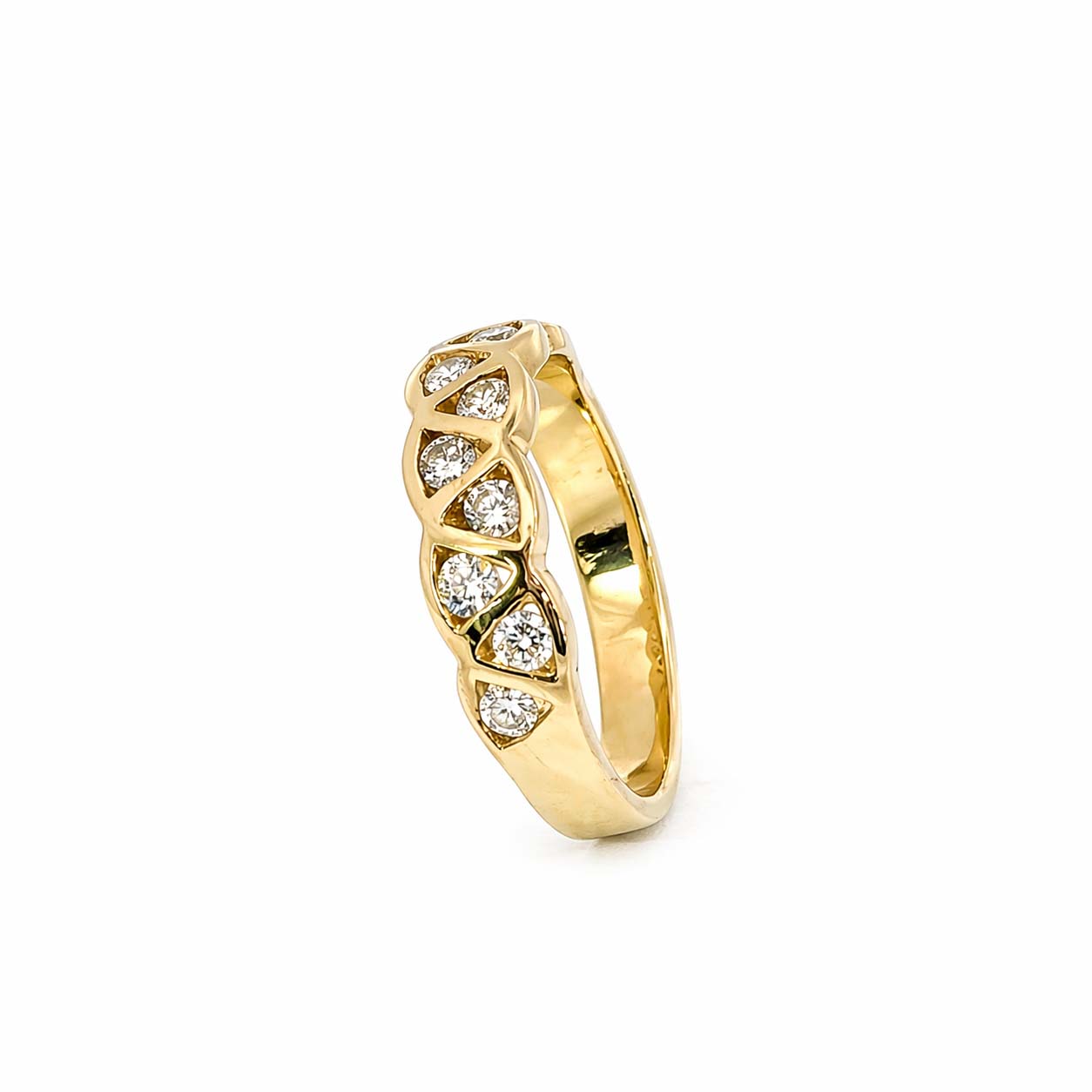 RubinRing mit Perle in 14 kt Weissgold mit 0,79ct Rubinen Schmuck
