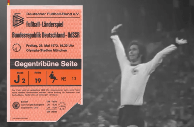 Einweihung des OlympiaStadions in München mit einem 41 der Deutschen