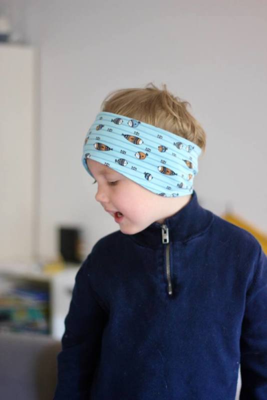Stirnband, mit Ohrrundung, schlicht, mit Drehung oder Raffung