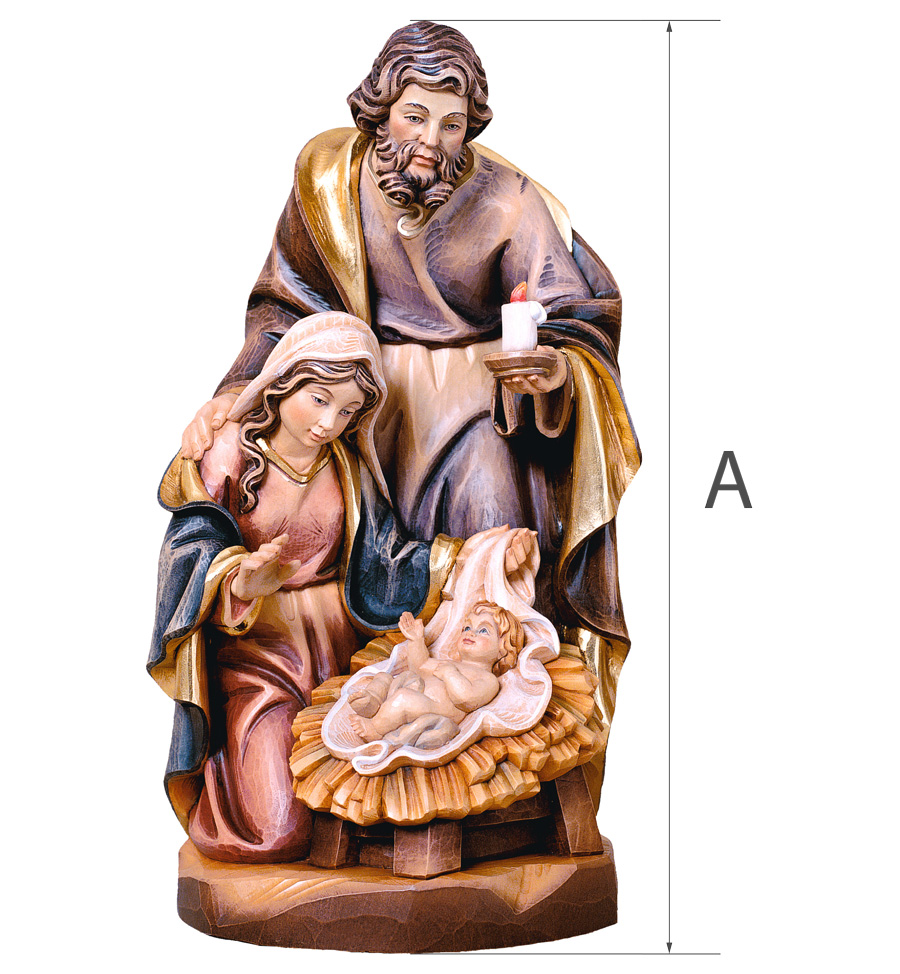 Hl. Family with Jesus as a child carved from wood ⚒ Woodcarver Klaus